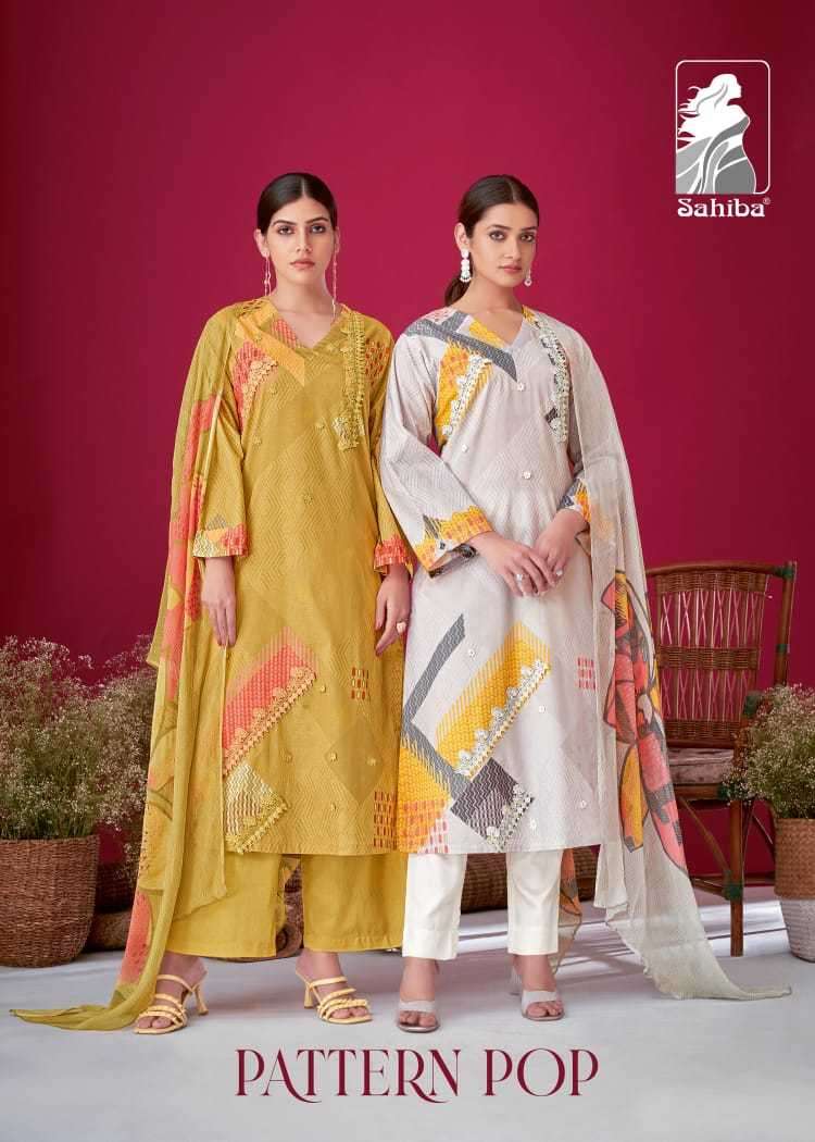 sahiba pattern pop moscow cotton digital print suit 