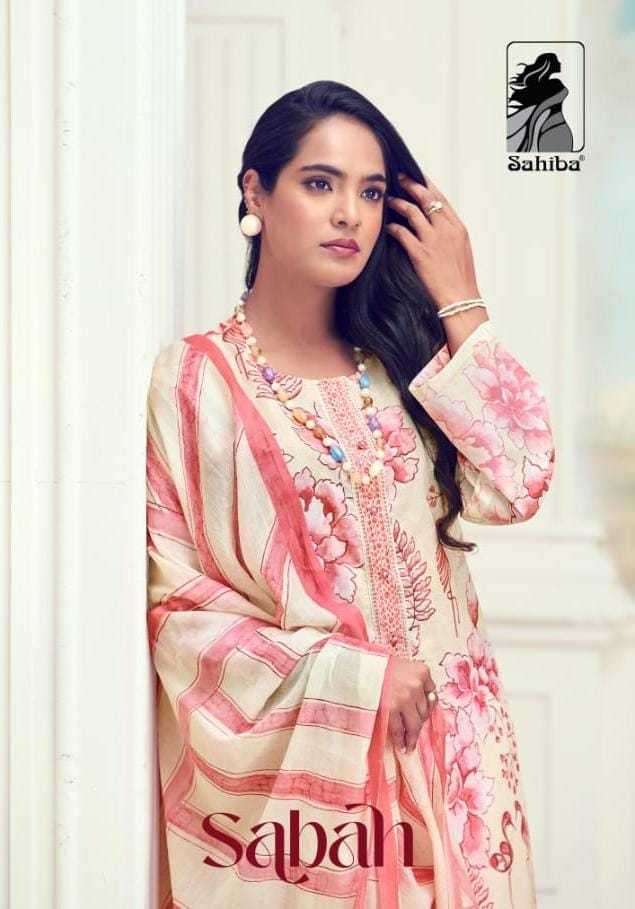 sahiba sabah pure cotton lawn digital print suit 