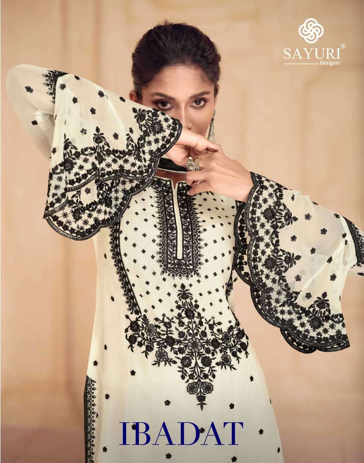 sayuri ibadat series 5452-5453 real georgette suit 