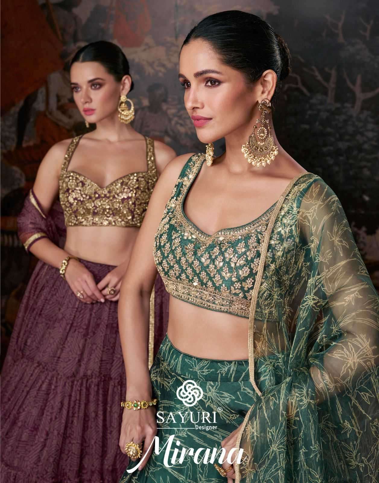 sayuri mirana series 5411-5413 banglori silk lehenga