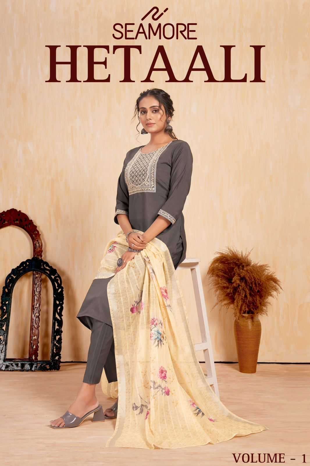seamore hetaali vol 2 series 10001-10007 Romal Viscose Silk readymade suit 