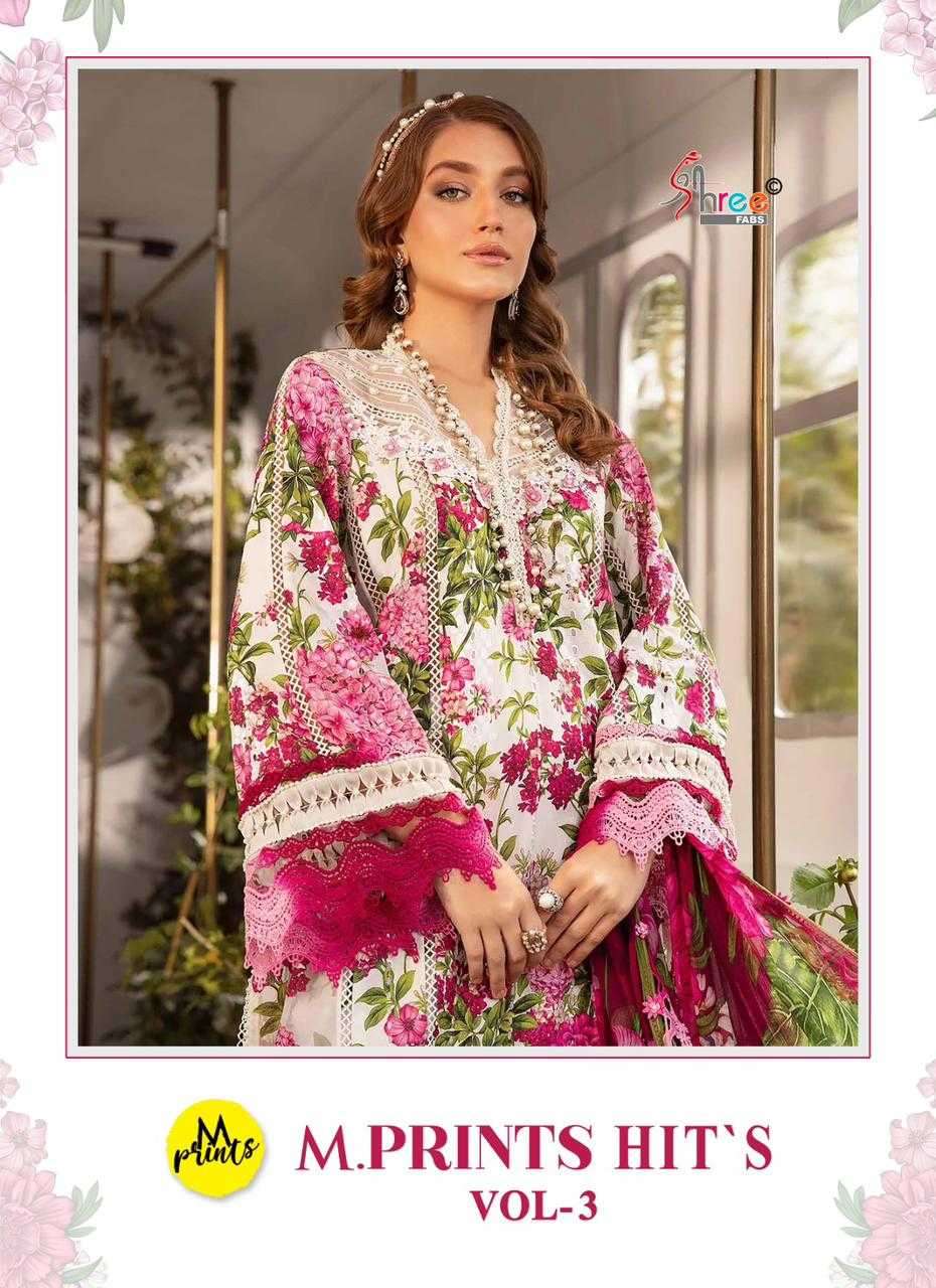 shree fab m prints hits vol 3 series 3414-3418 pure cotton suit