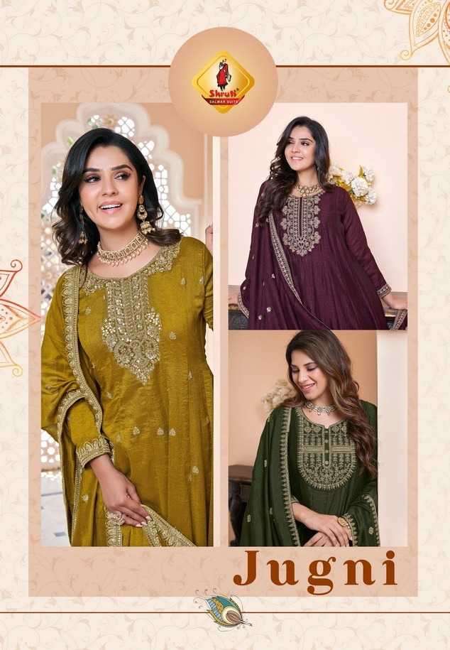 shruti jugni pure viscose kitkat silk readymade suit