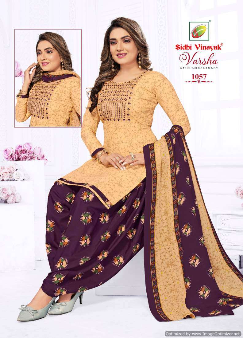 Sidhi Vinayak Varsha Vol-1 series 1051-1062 Heavy Micro Cotton readymade suit 