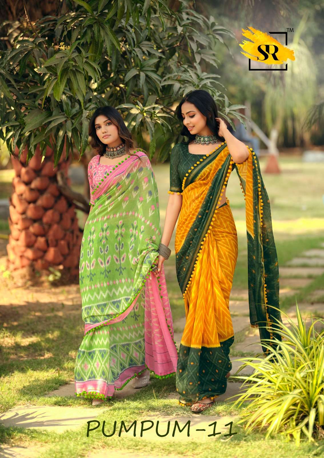 sr saree pumpum vol 11 designer mul mul cotton saree