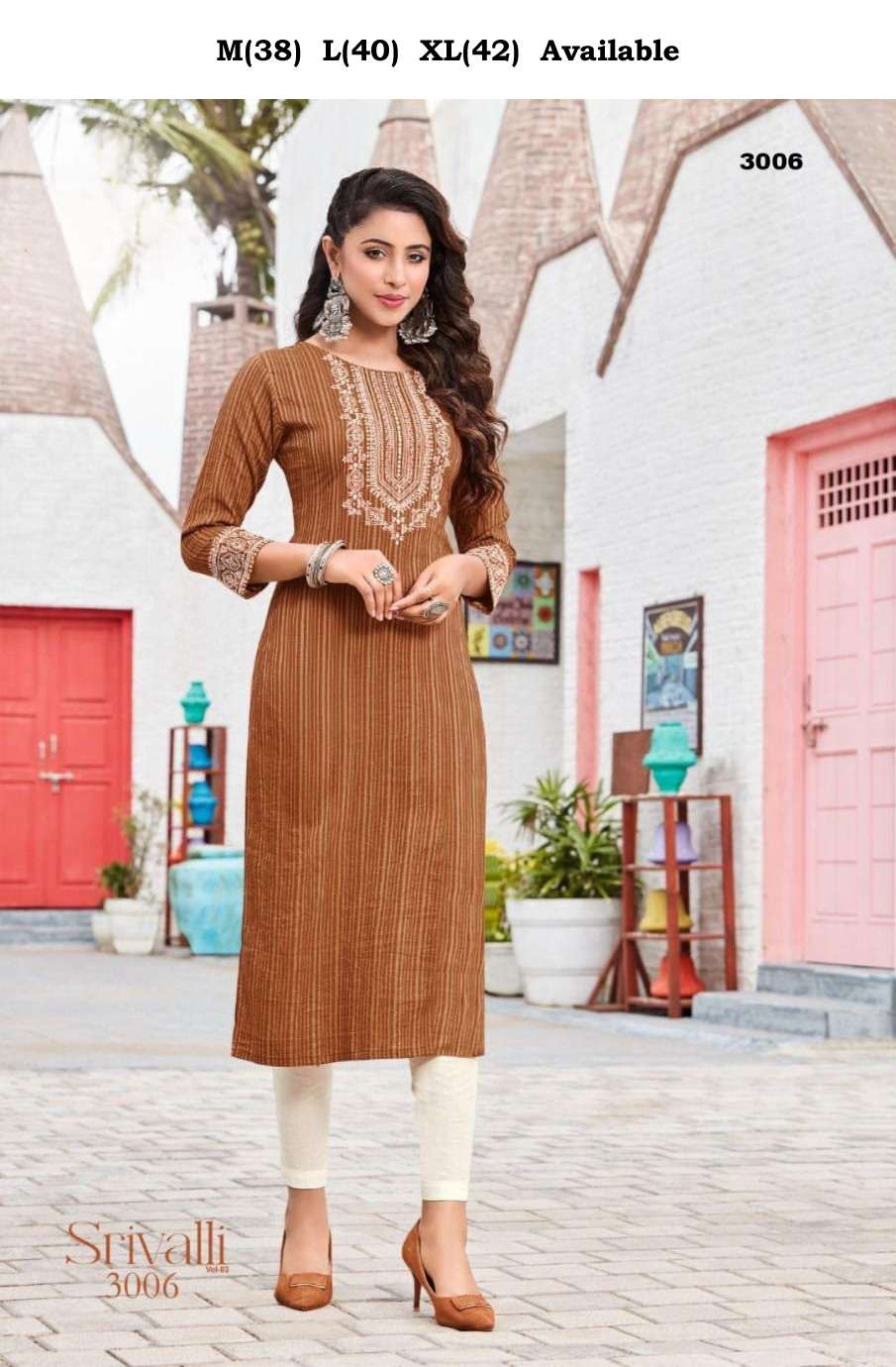 Srivalli Vol 3 designer Fancy Rayon Viscose kurti