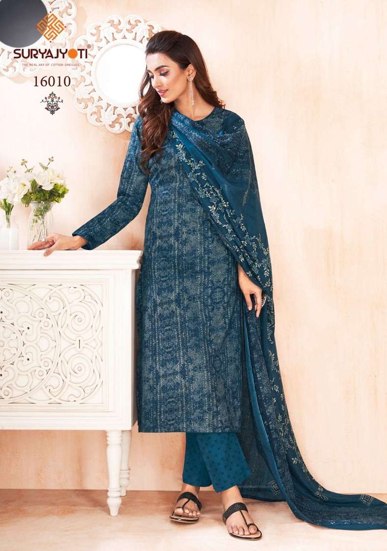 Suryajyoti Zion Vol-16 series 16001-16016 Heavy Zion Cotton suit