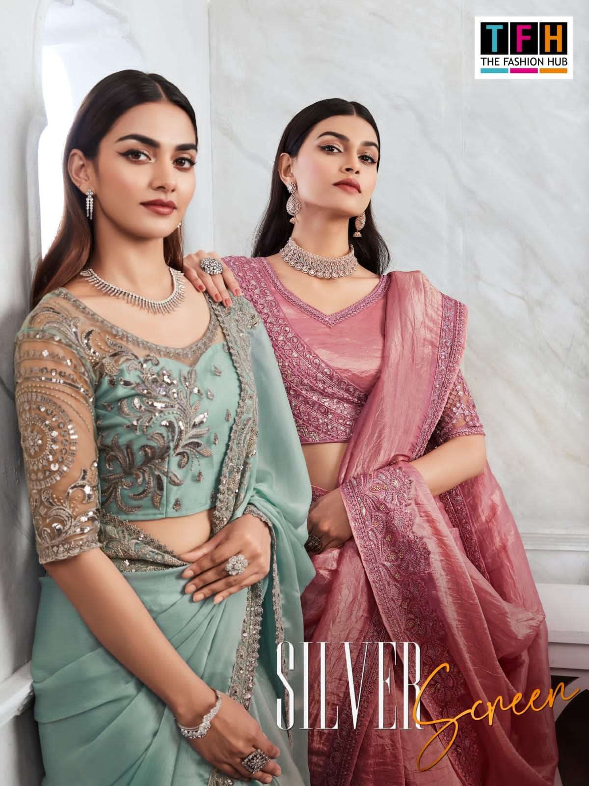 TFH SILVER SCREEN VOL-19 series 29001 TO 29018 fancy saree