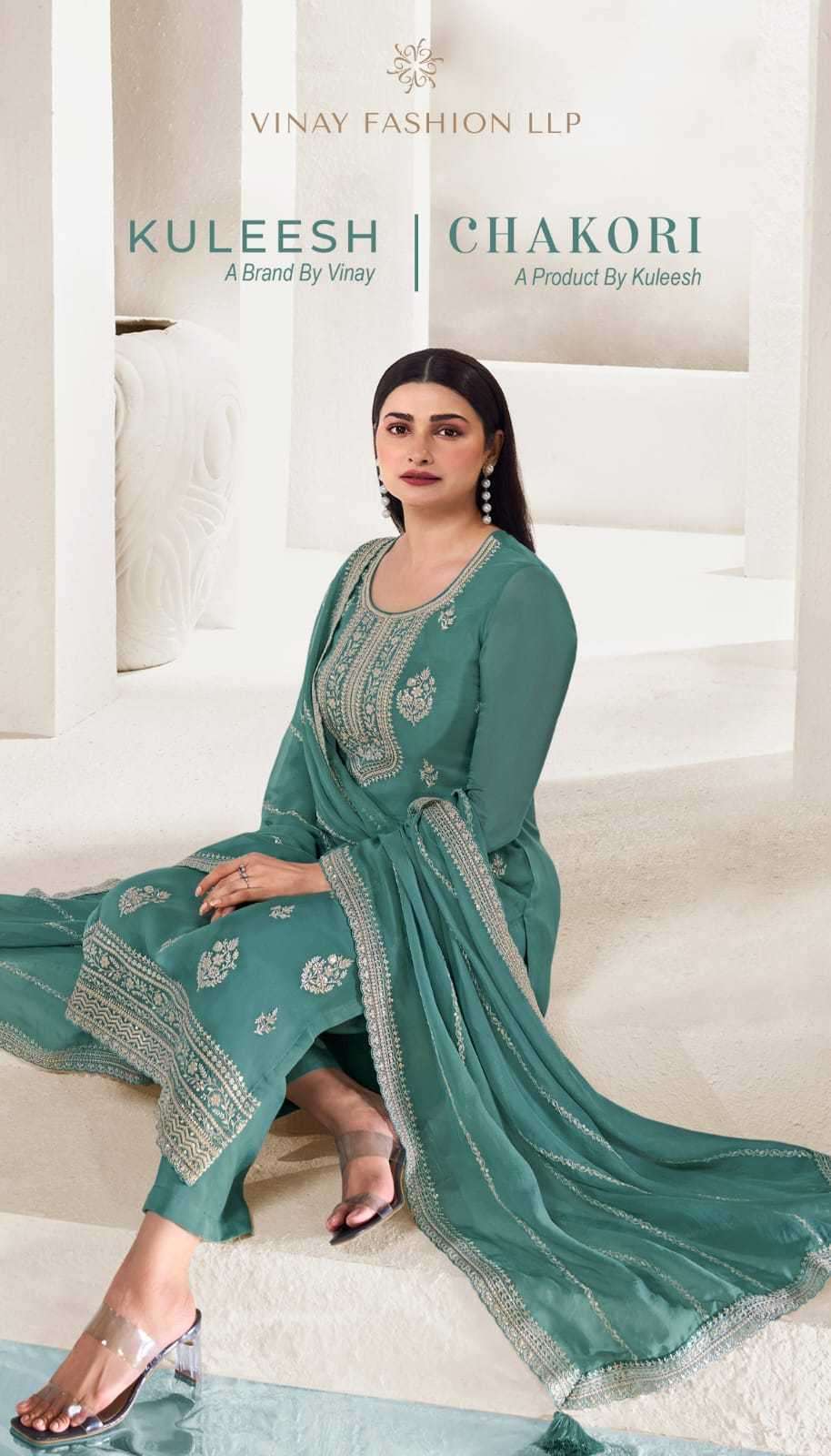 vinay kuleesh chakori series 67381-67386 organza suit 