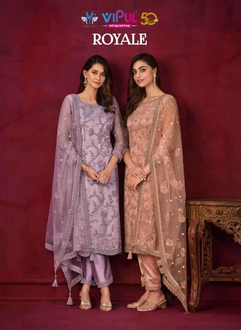 vipul fashion royale series 5601-5606 net suit 