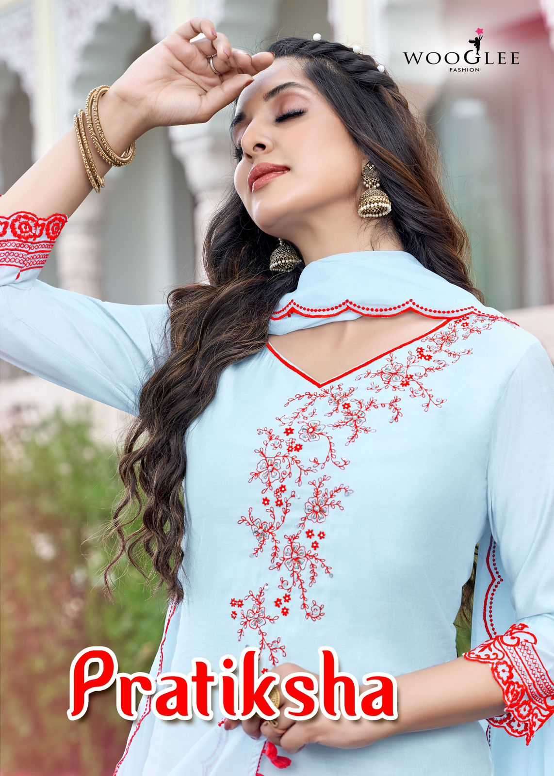 wooglee pratiksha series 2001-2004 Viscose Weaving readymade suit 