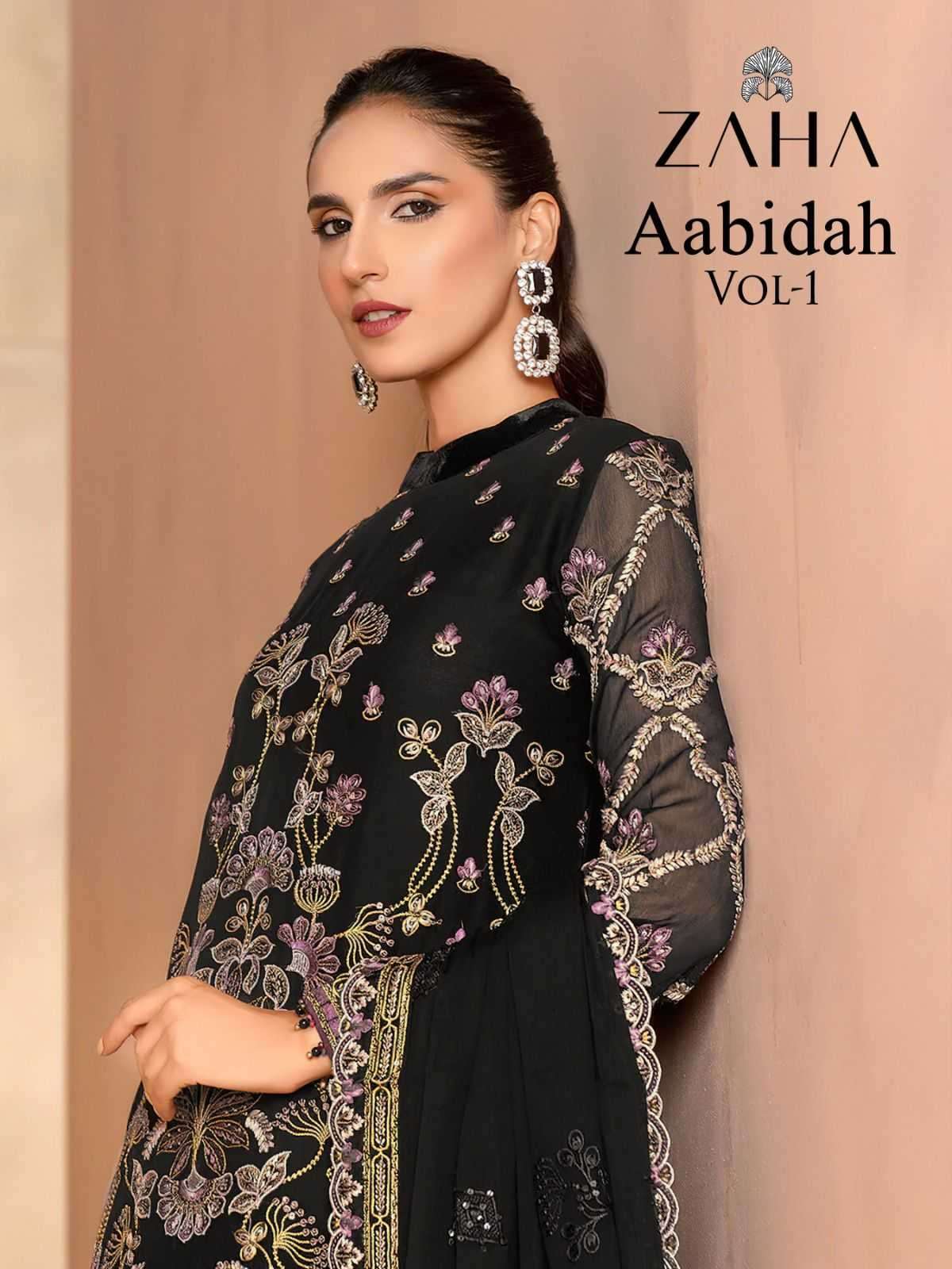 zaha aabidah vol 1 series 10237-10239 georgette suit 