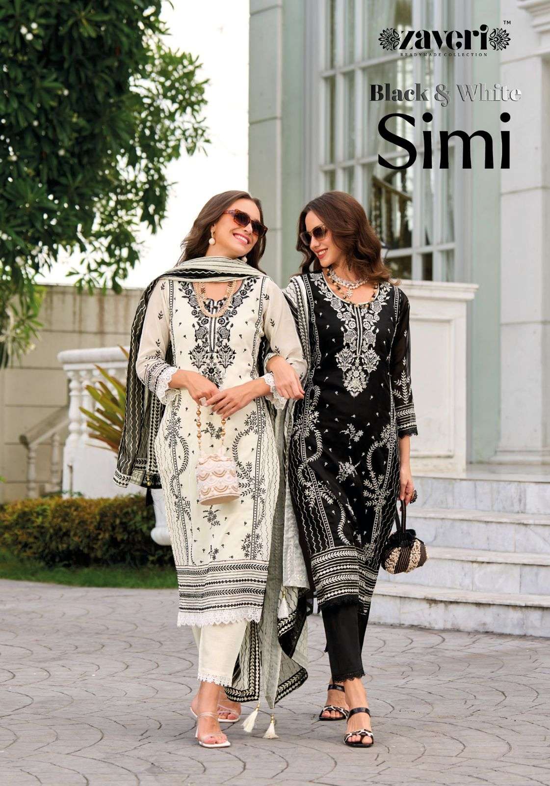 zaveri simi series 1293-1294 Heavy organza readymade suit 