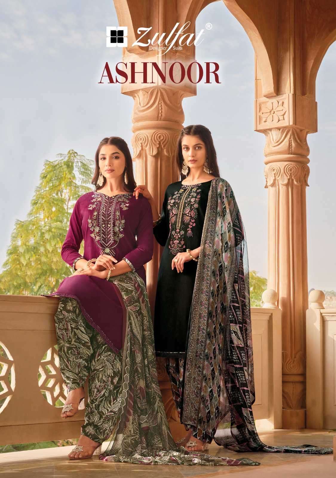 zulfat ashnoor series 535001-535008 Pure Heavy Jam Cotton suit
