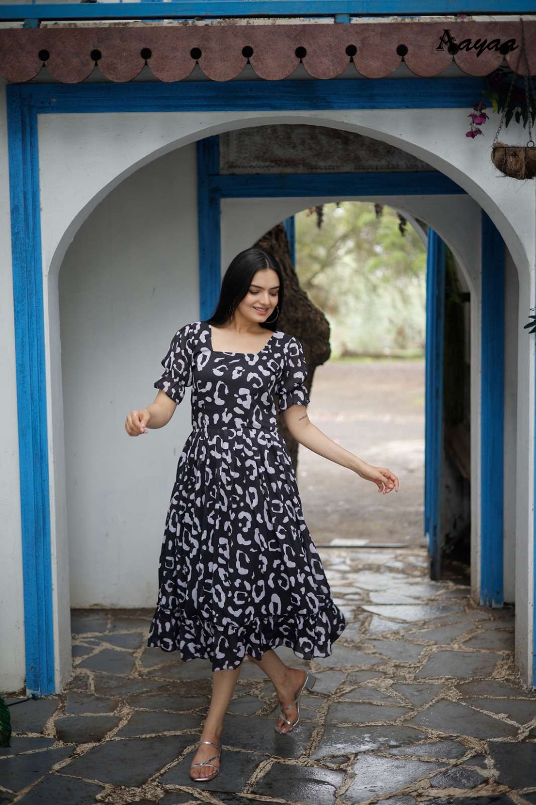 Aayaa vol 17 Faux Georgette  gown