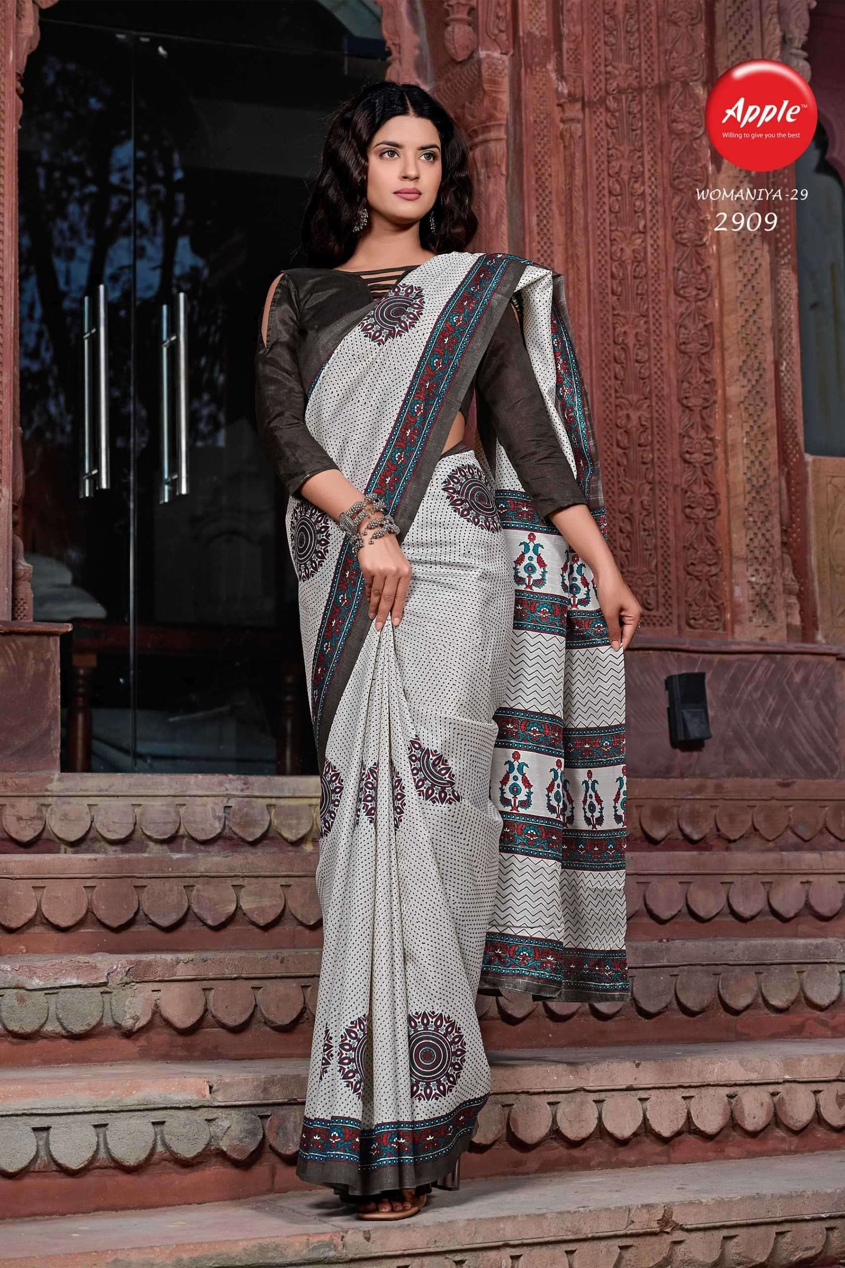 apple womaniya vol 29 series 2901-2912 fancy saree