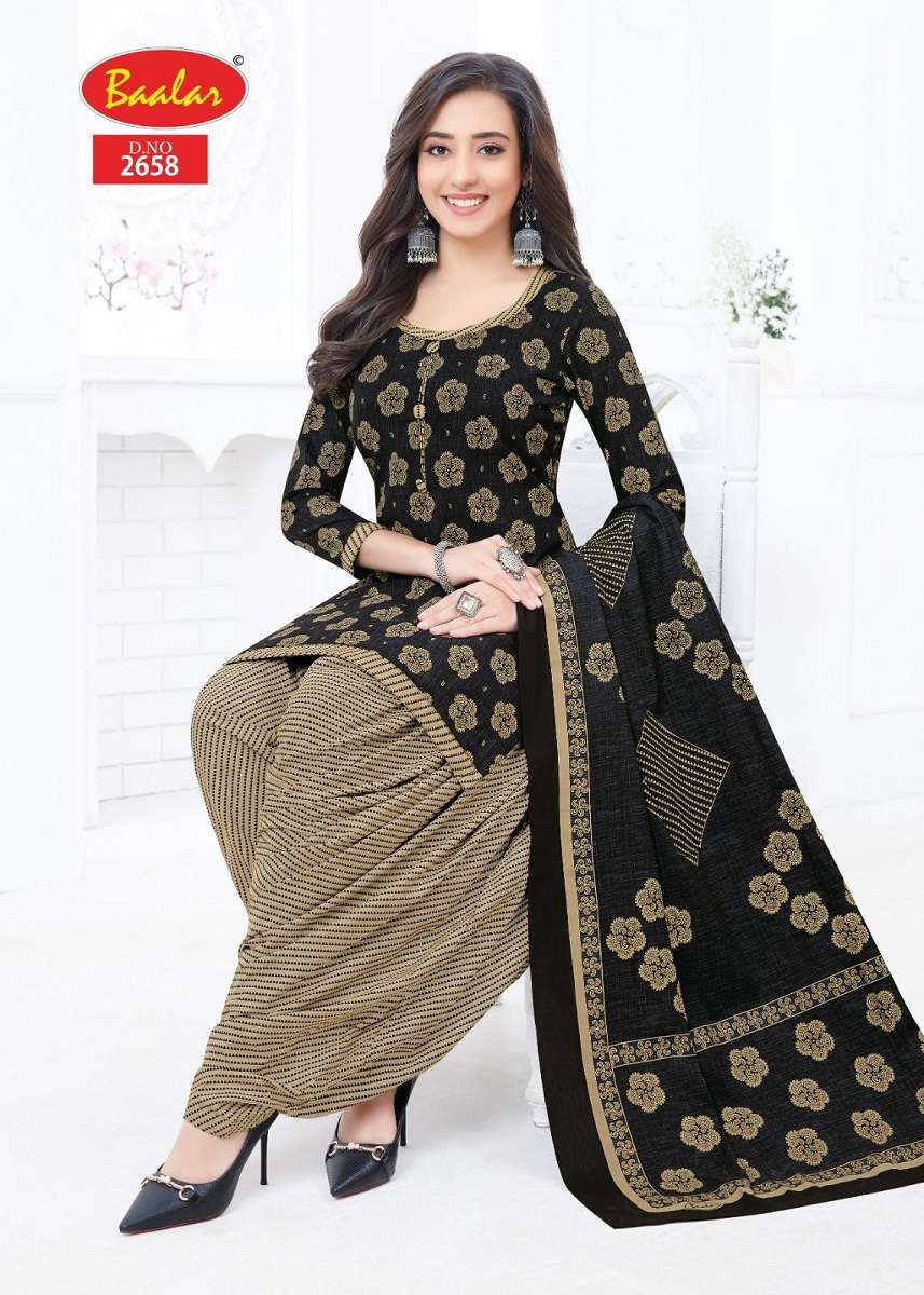 Baalar Zaara Patiyala Vol-16 series 2655-2674 Pure Cotton suit
