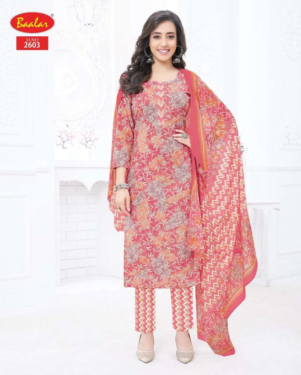 Baalar Zaara Vol-16 series 1601-16018 cotton printed suit 