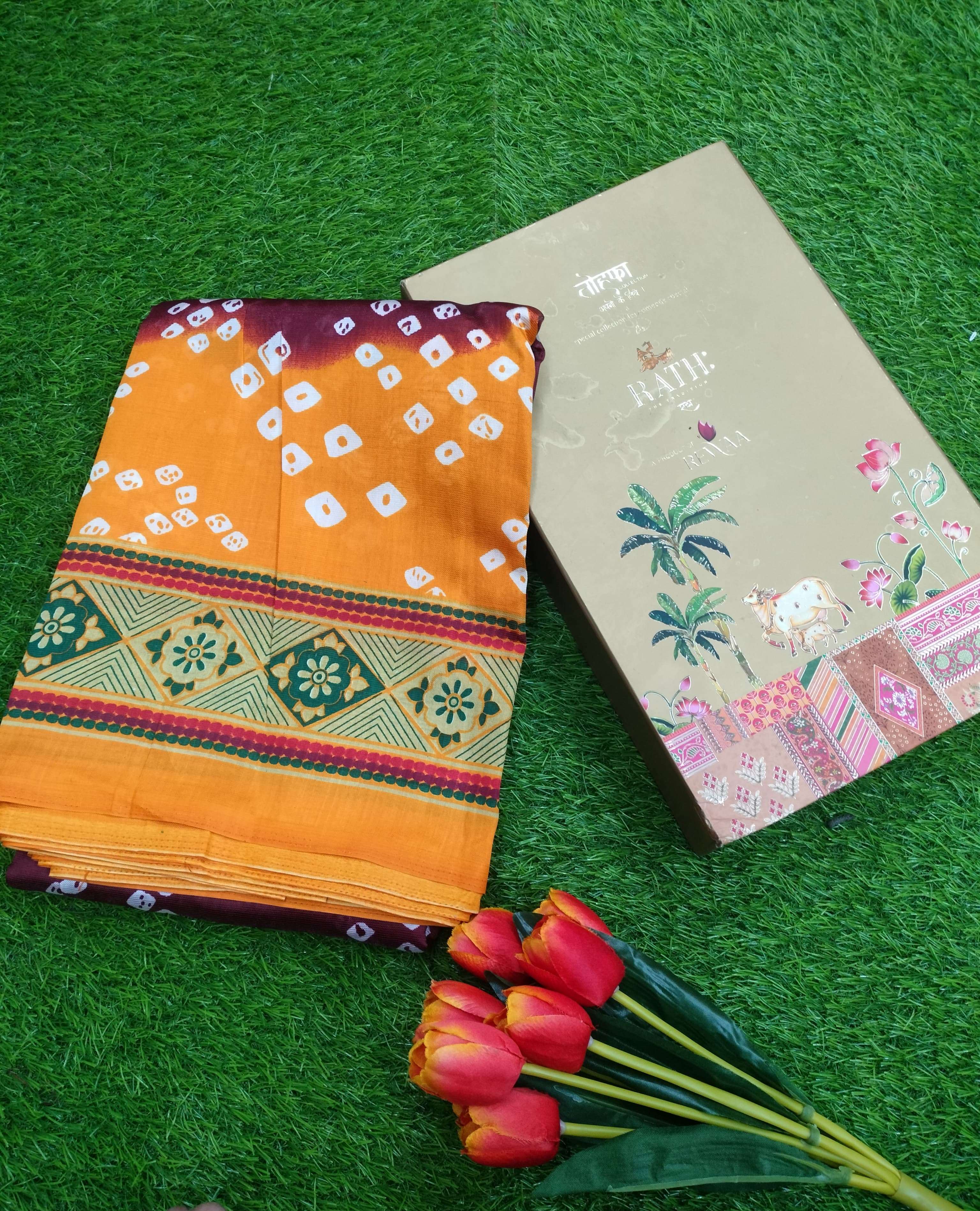 BANDHANI 21 designer ART SILK saree