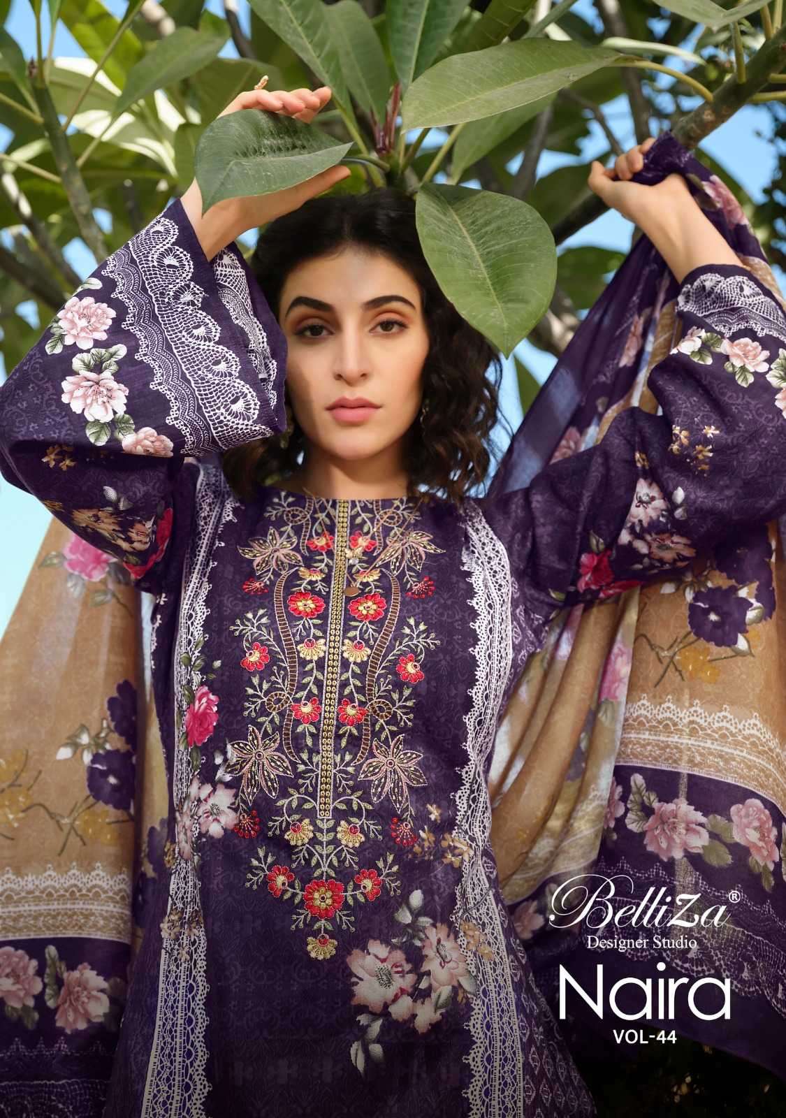 belliza naira vol 44 series 899001-899008 Pure Cotton suit