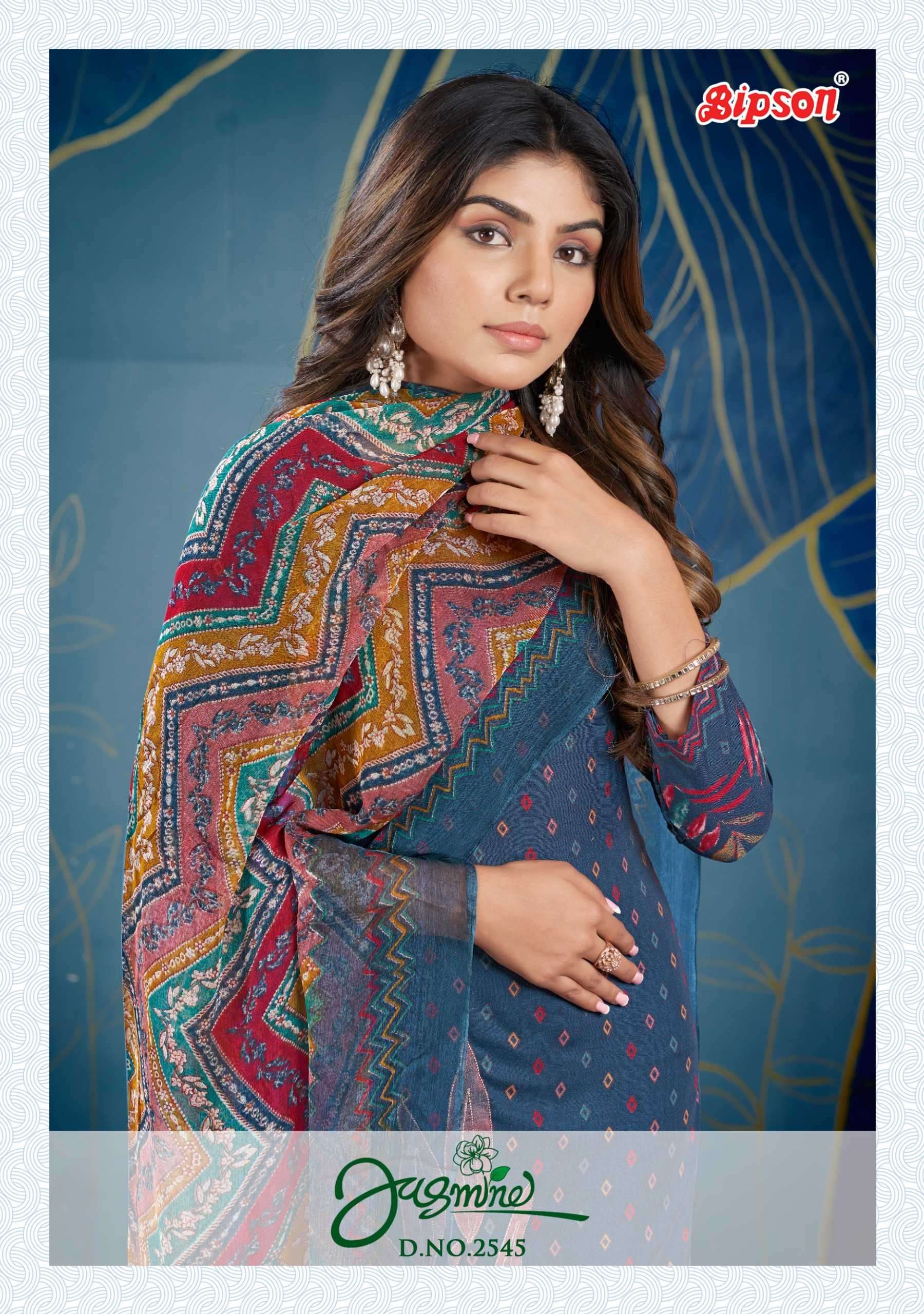 bipson fashion jasmine 2544-2545 pure cotton suit 