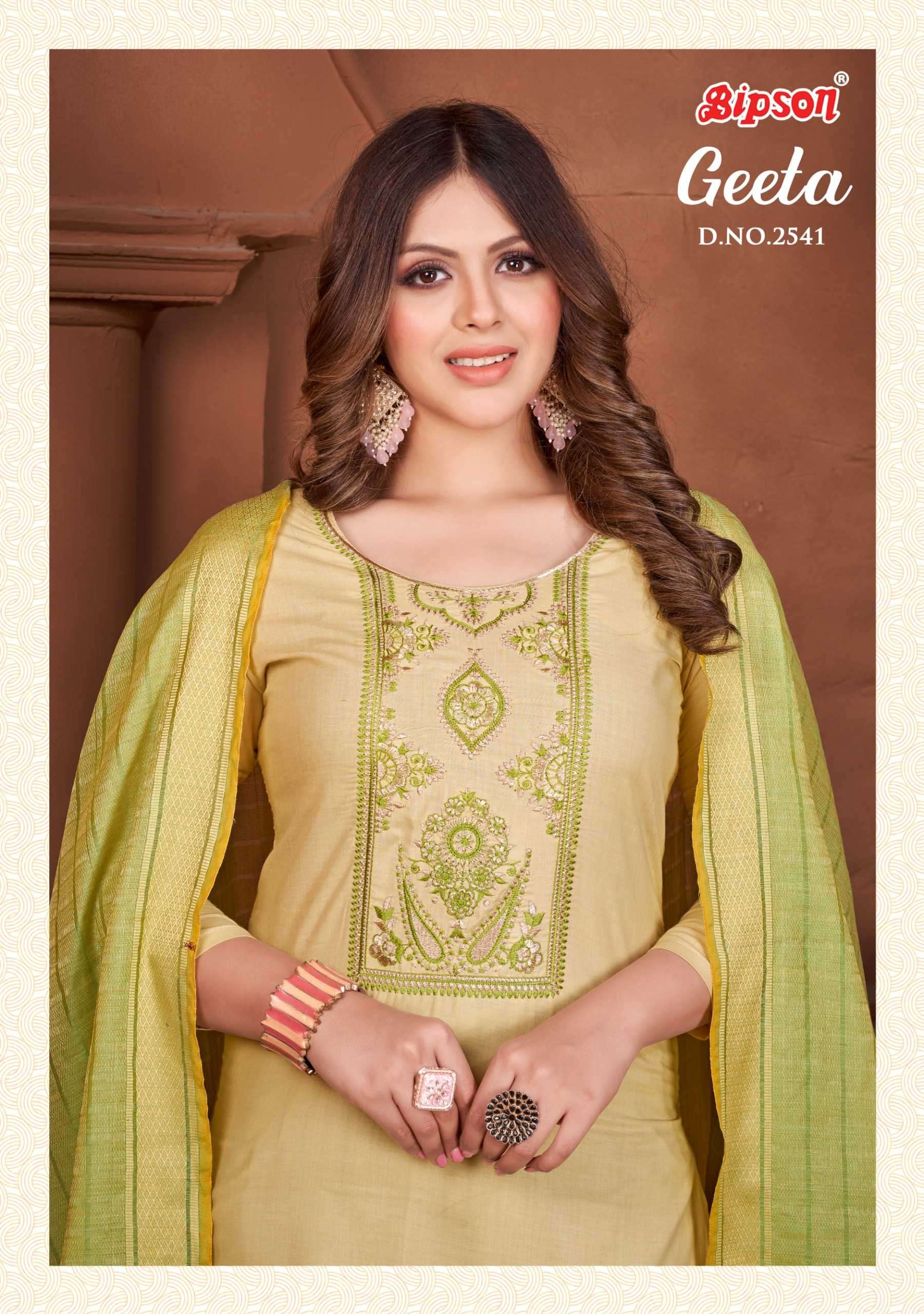 bipson geeta 2541 Pure Cotton Dyed suit