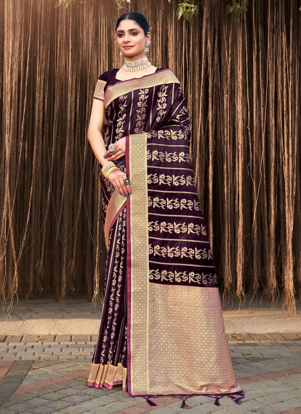 bunawat purnima satan designer Stain Silk saree