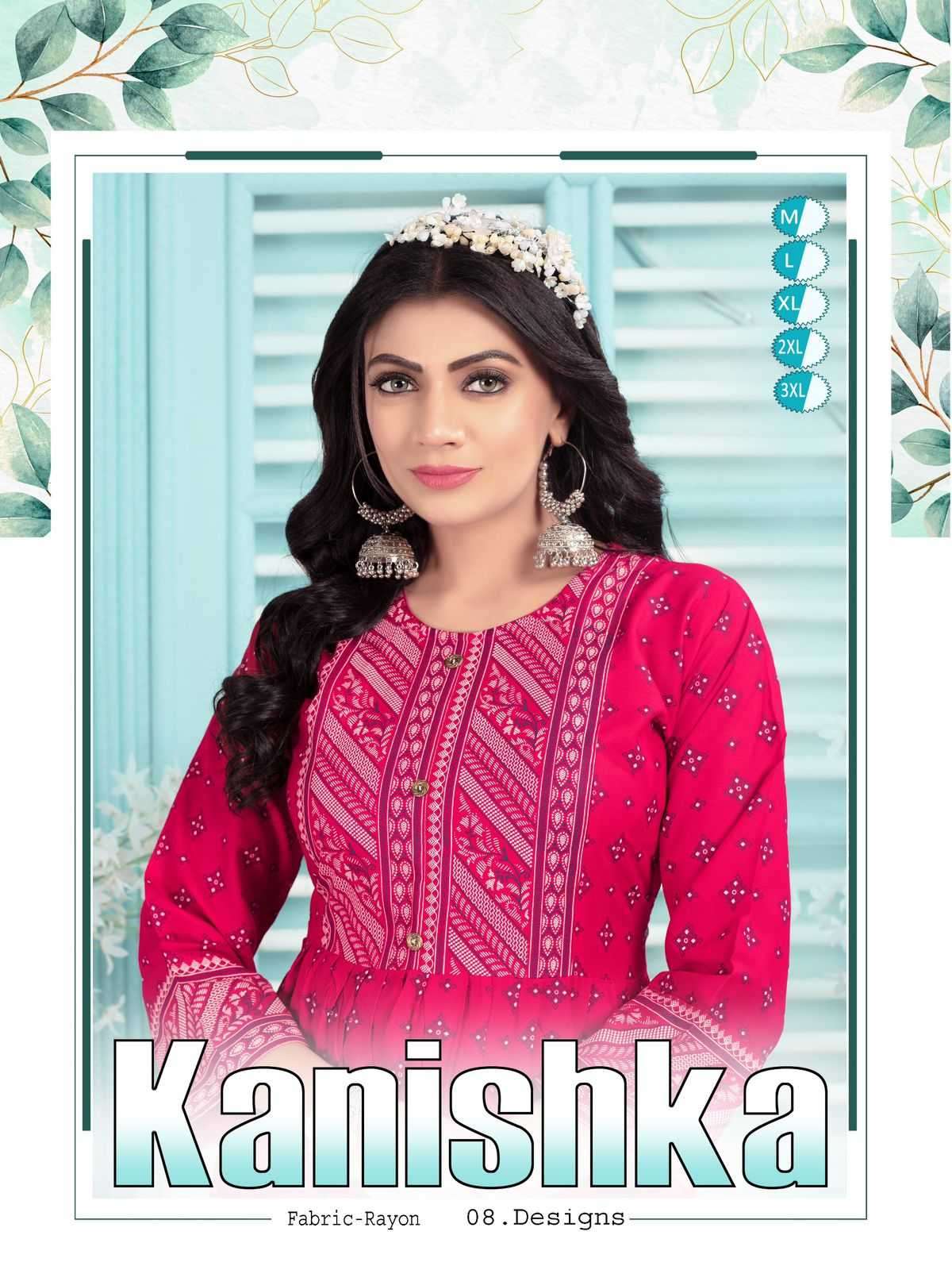 fashion talk kanishka series 001-008 rayon readymade suit 