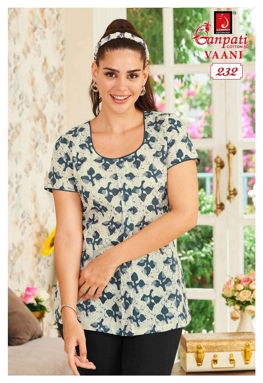 Ganpati Vaani Vol-1 series 216-235 Pure Cotton Fancy Tops