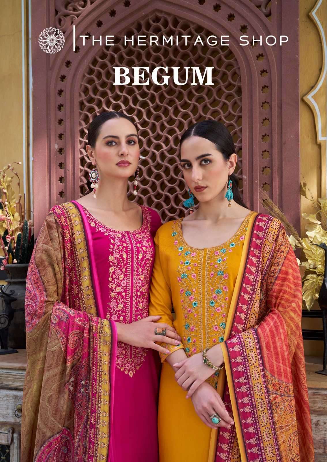 hermitage begum vol 2 series 2001-2005 pure viscose rayon suit 