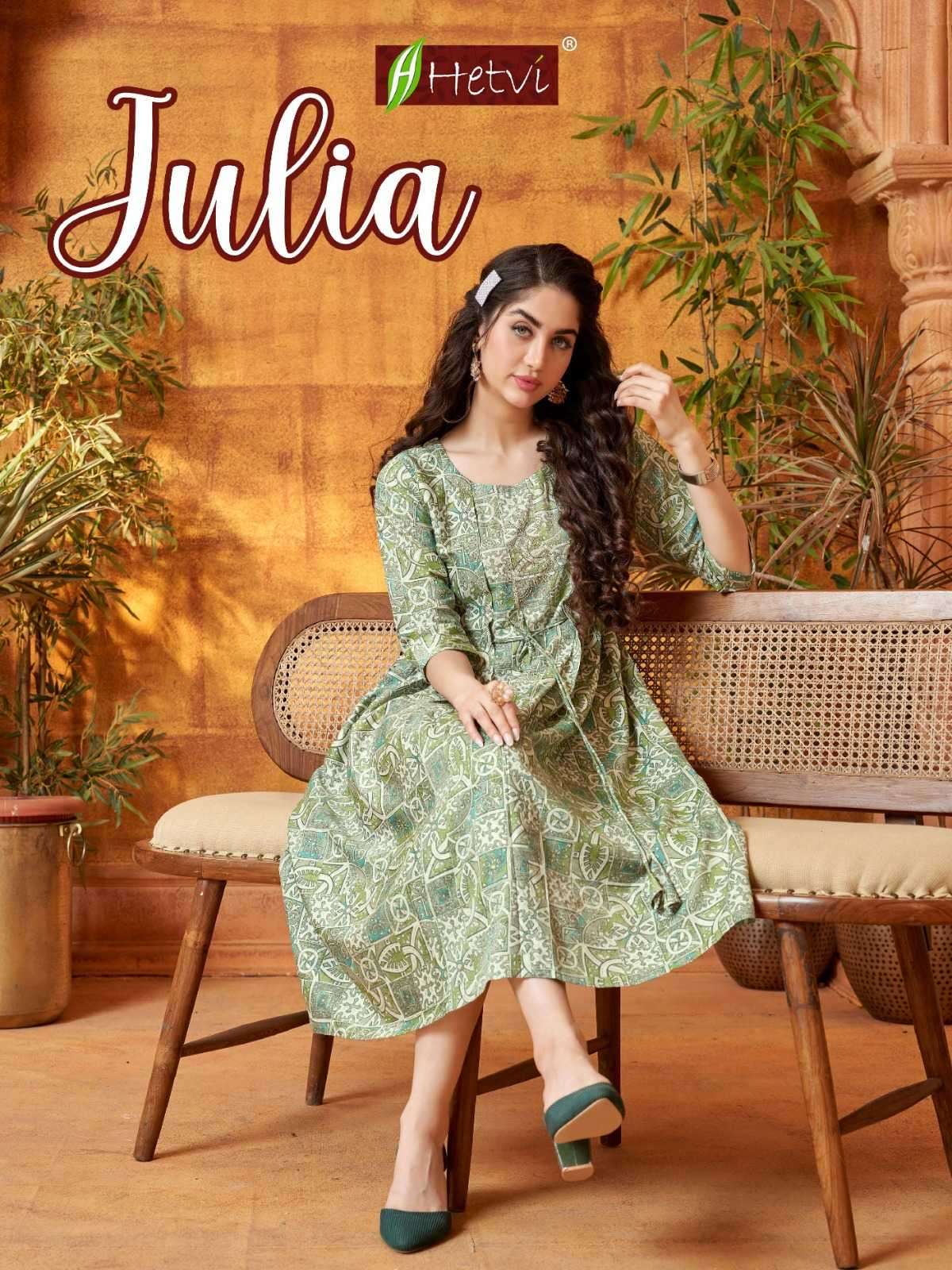 hetvi julia series 1001-1006 capsule foil print readymade suit 