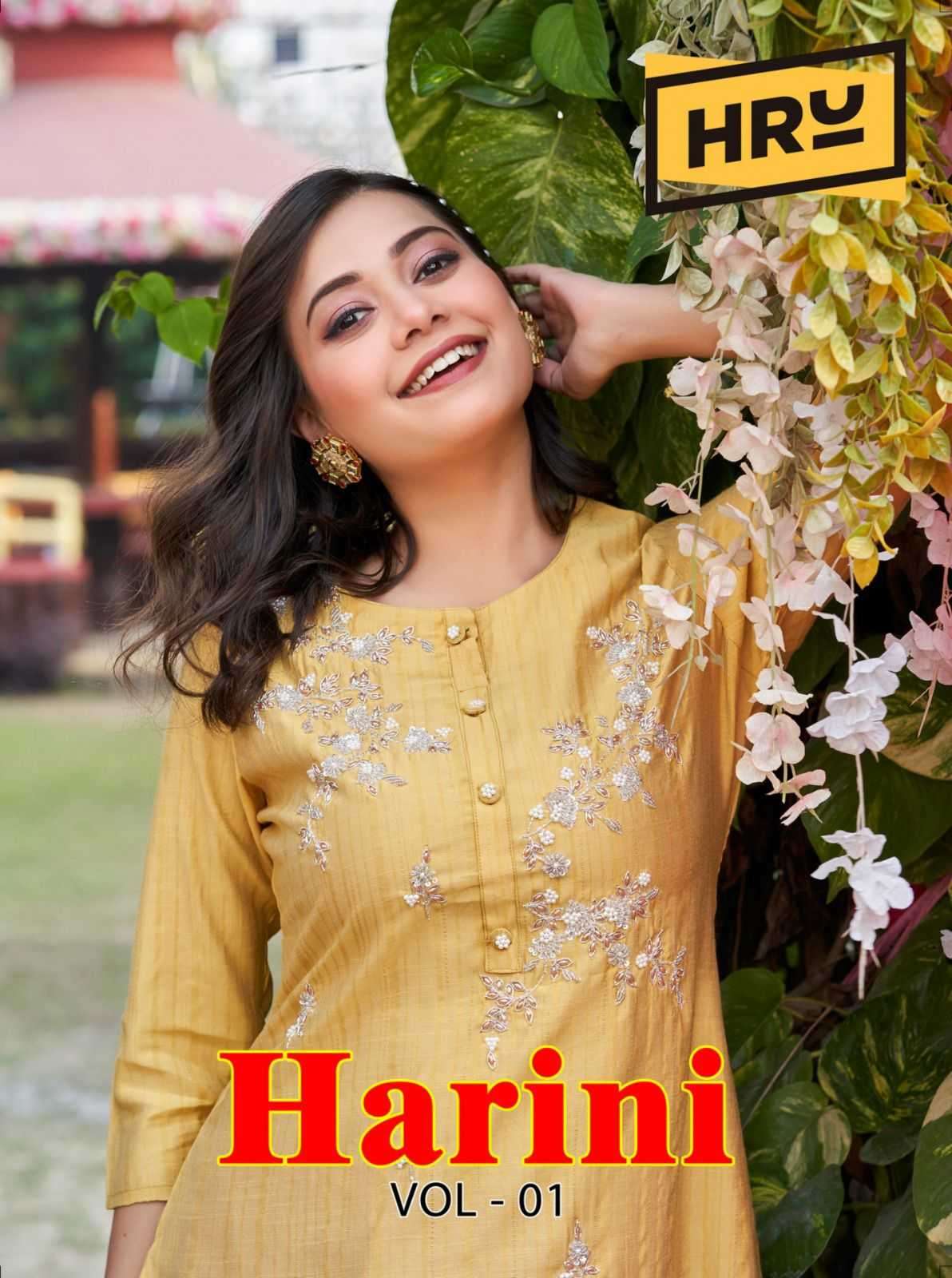 hru harini vol 1 nylon viscose kurti 