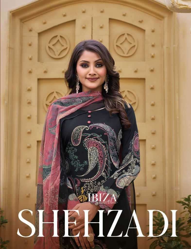 ibiza shehzadi series 10825-10828 pure jam cotton suit 