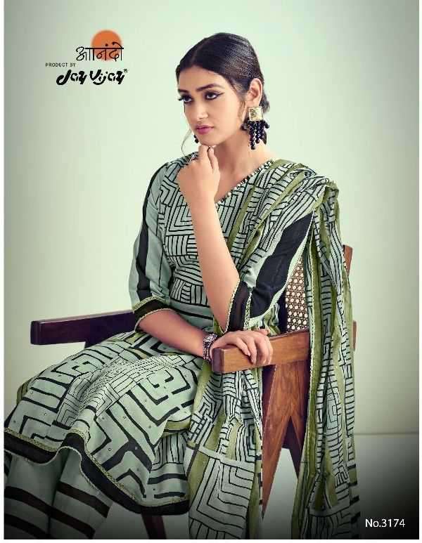 jay vijay kainat series 3174  Pure Cotton Digital Print suit