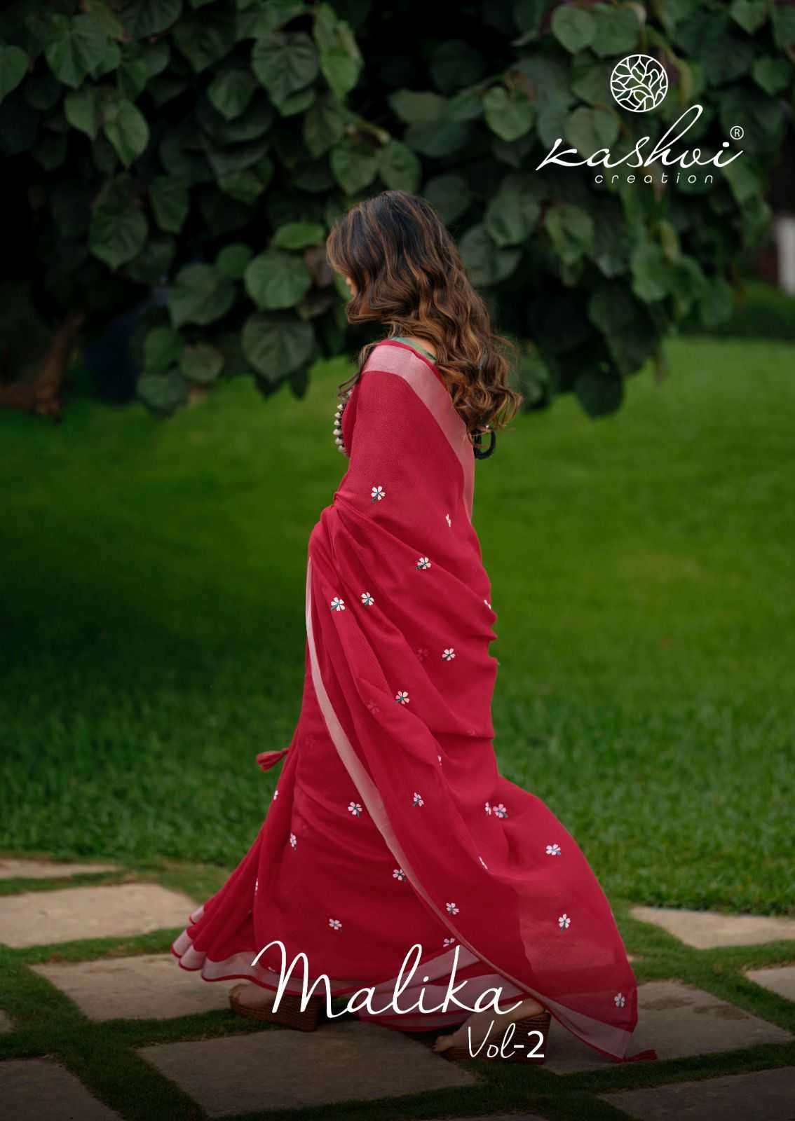 kashvi malika vol 2 series 1001-1008 linen saree