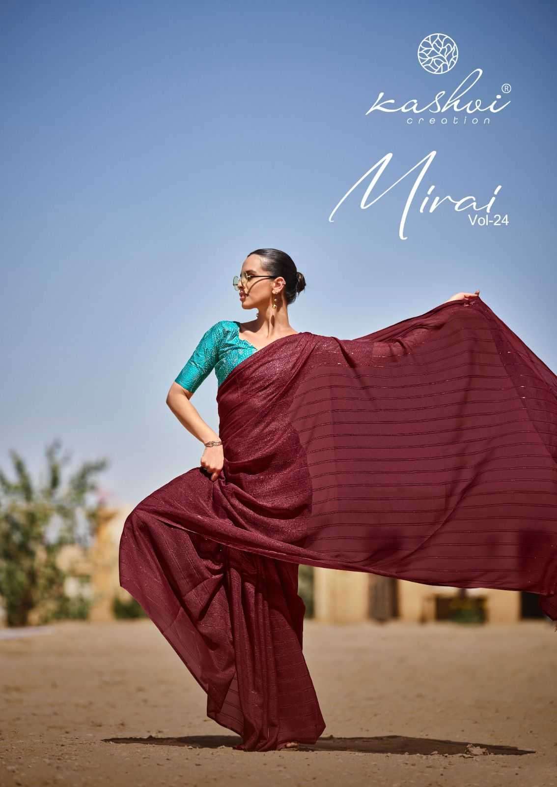 kashvi mirai vol 24 series 1001-1008 fancy saree