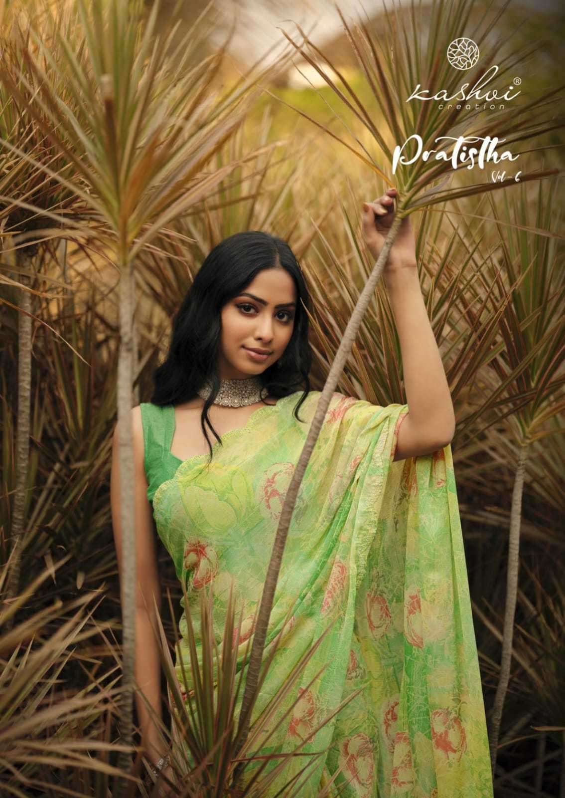 kashvi pratistha vol 6 series 1001-1008 brasso saree