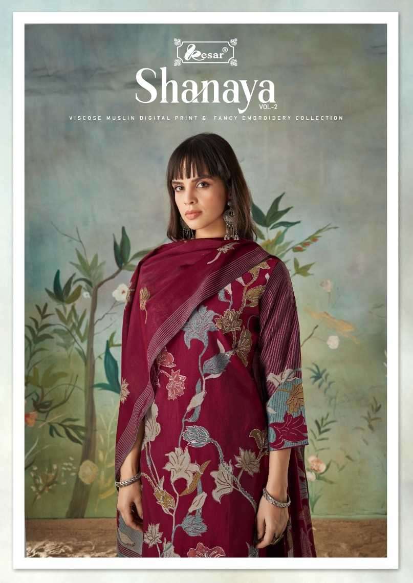kesar shanaya vol 2 series 220001-220006 pure muslin suit 