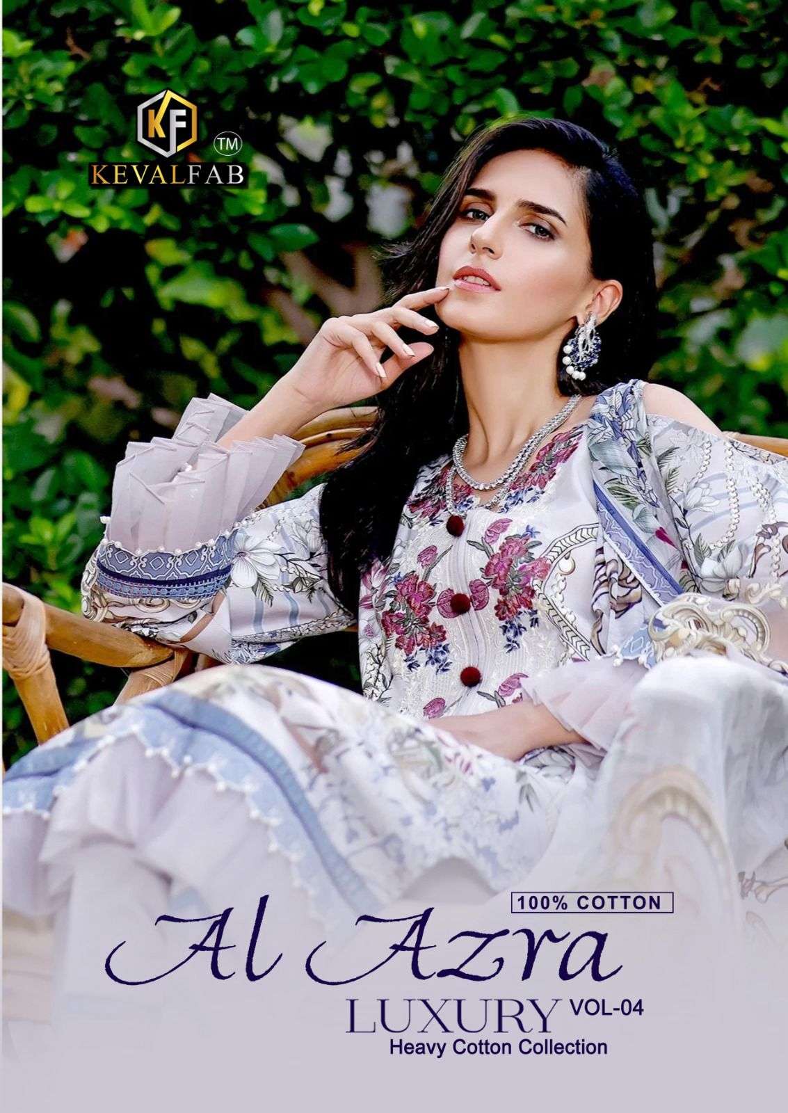 keval fab al azara vol 4 series 4001-4006 heavy cotton suit 