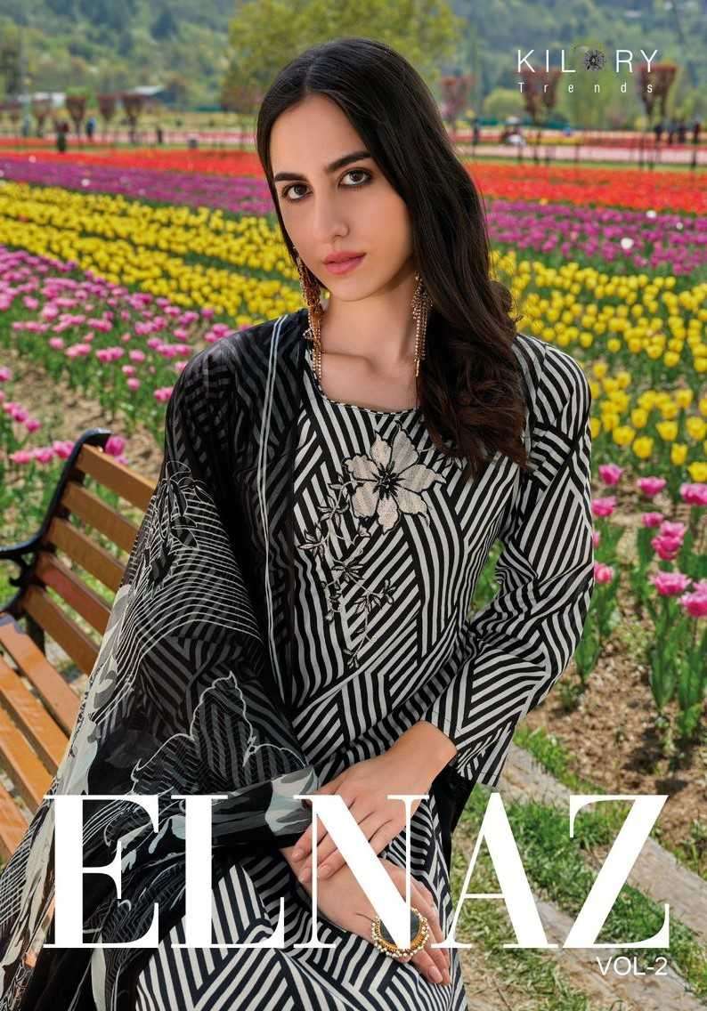kilory trends elnaz vol 2 series 1001-1004 pure lawn cotton suit 