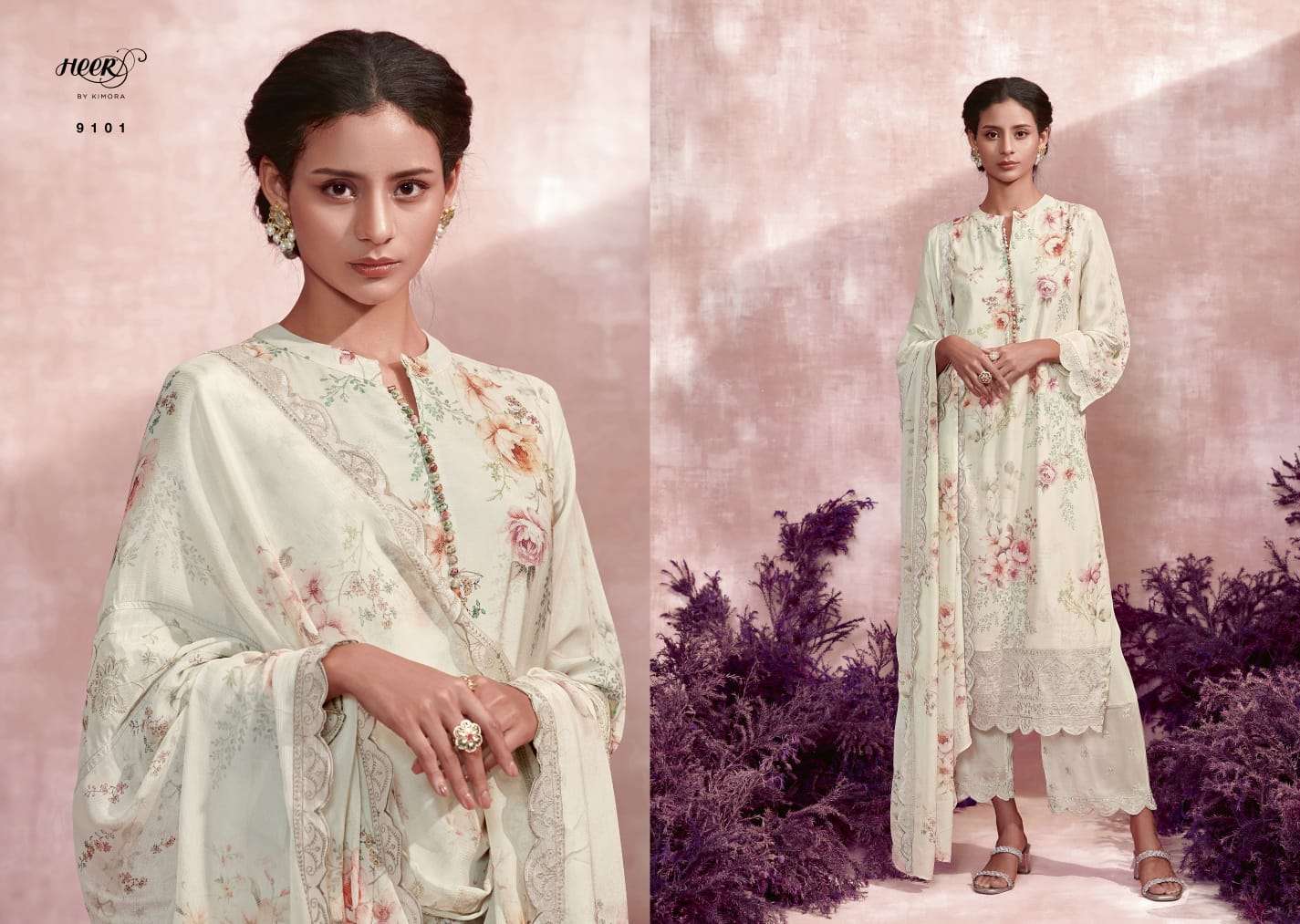 kimora designer pure muslin digital print suit 