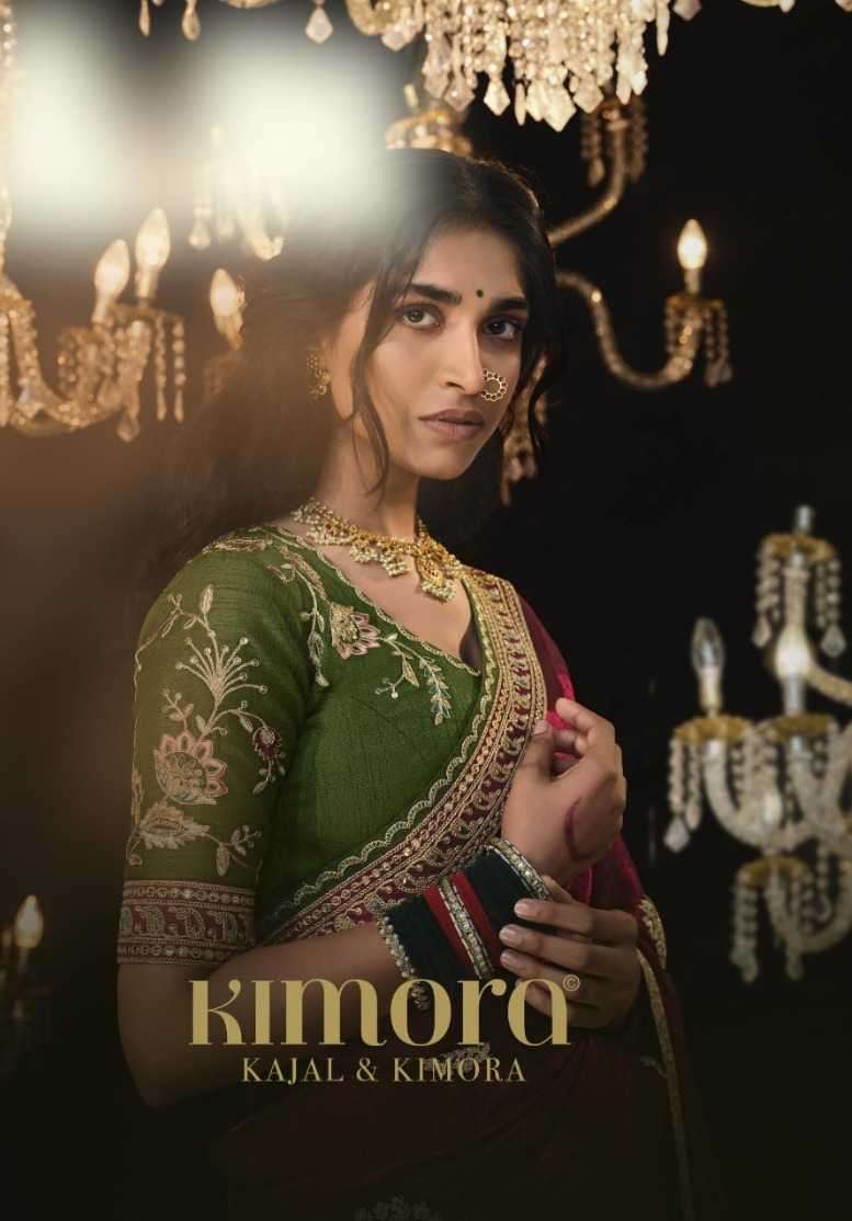kimora kajal vol 14 series 5321-5335 Pure Fancy work saree