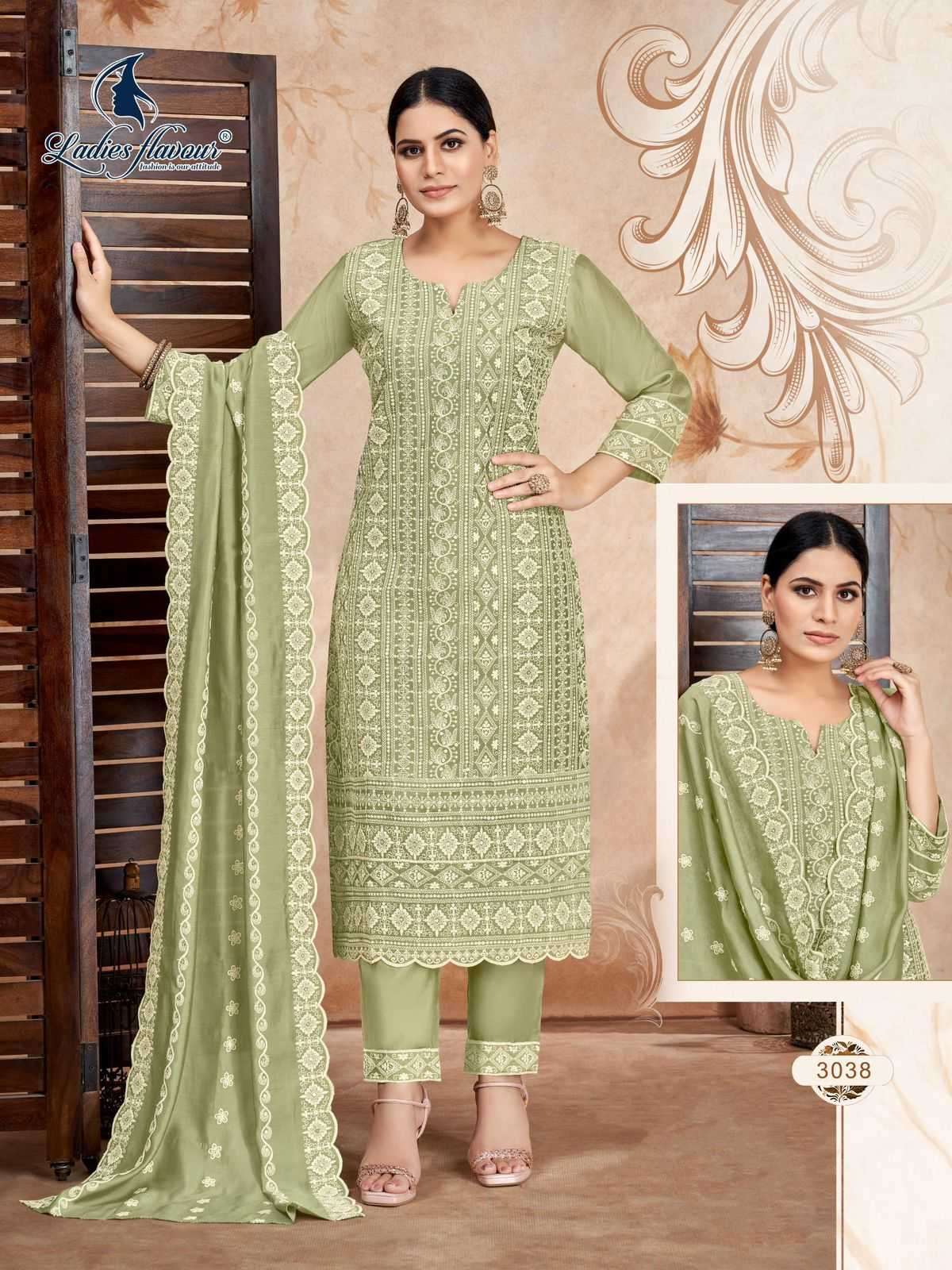 ladies flavour series 3036-3038 roman readymade suit 