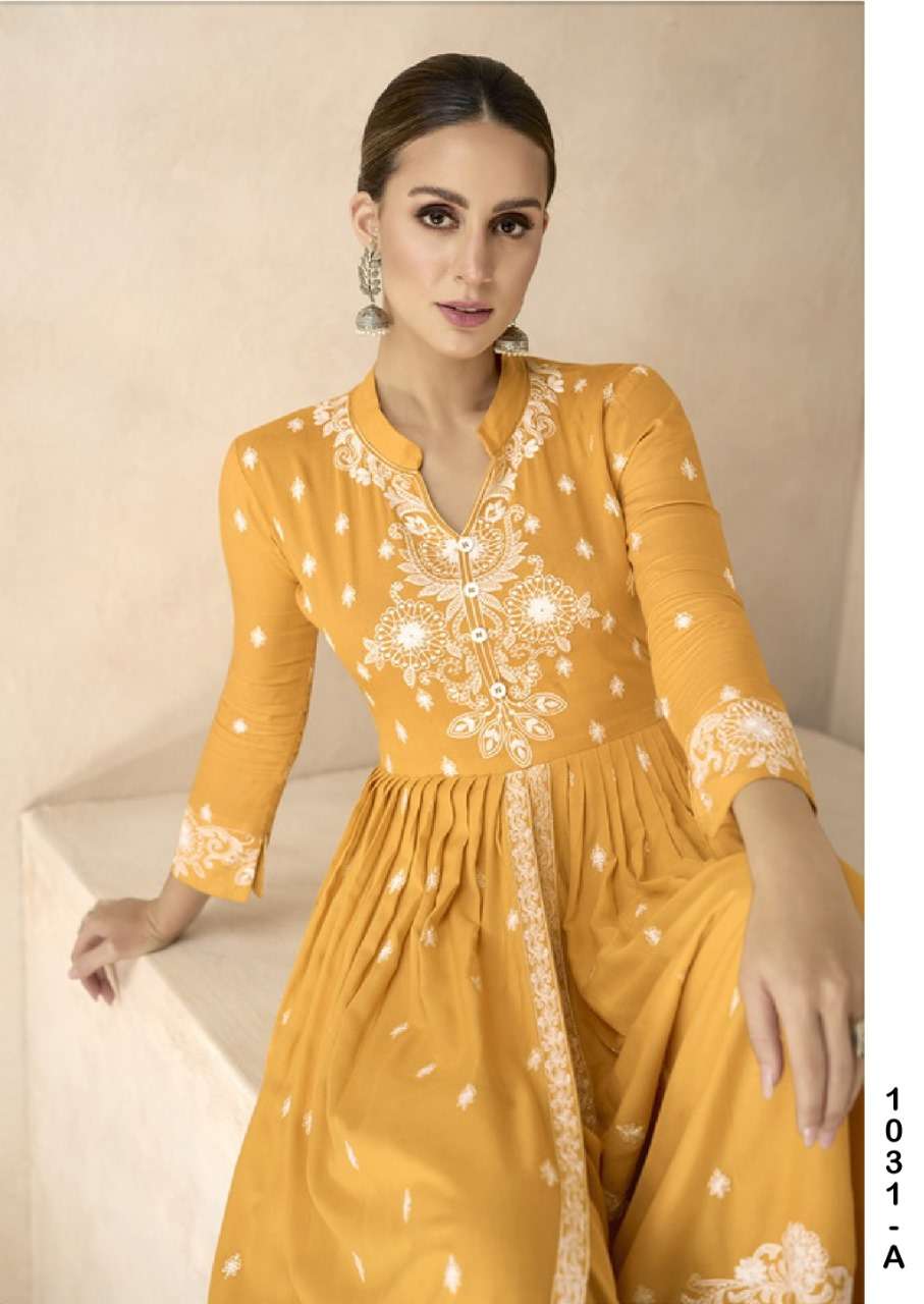 LAKHNAVI VOL-6 Gold designer heavy rayon readymade suit 