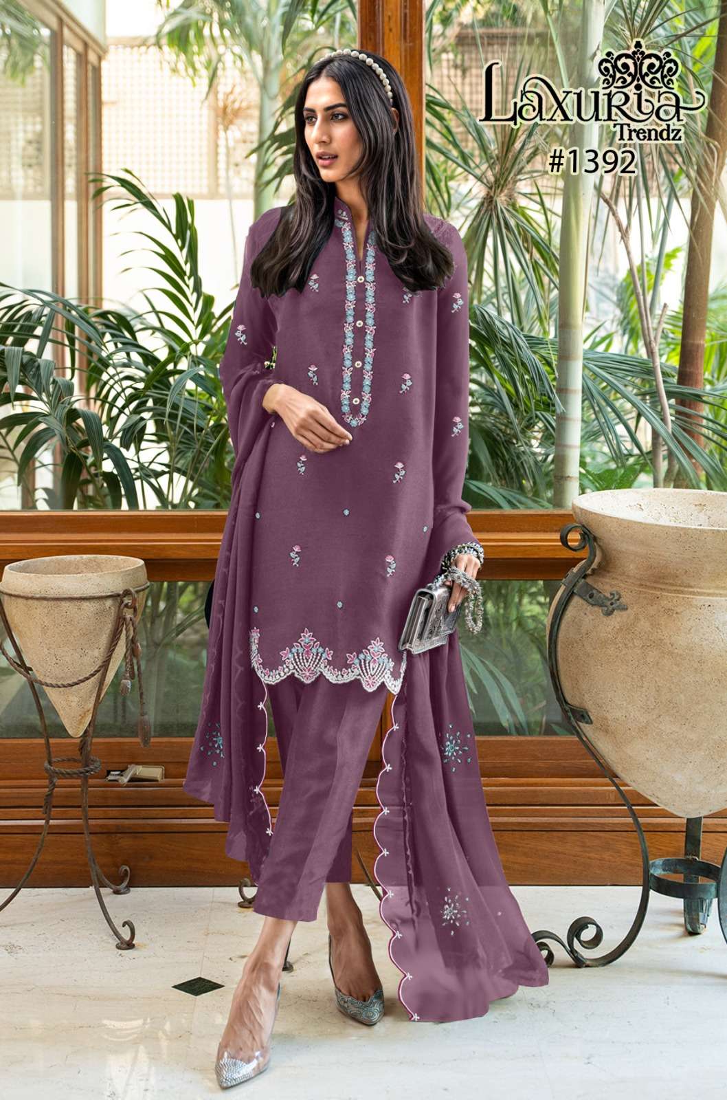 Laxuria Trendz 1392 designer faux georgette readymade suit 