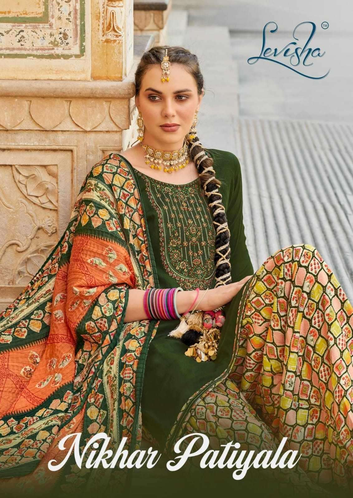 levisha nikhar series 1001-1006 Pure Viscose Rayon Slub suit