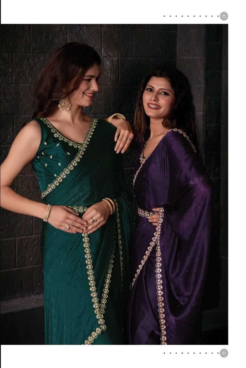 mehak 756a-756e Pure Satin Georgette saree