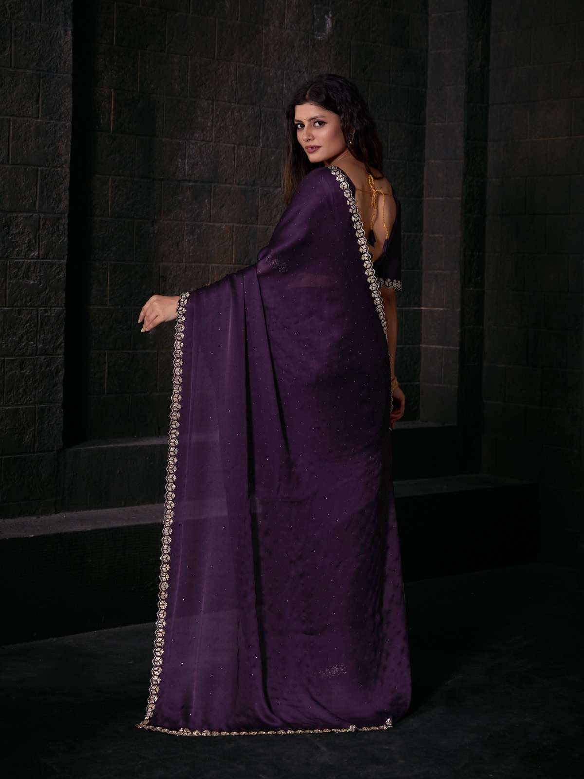MEHAK SERIES 756A TO 756F Pure Satin Georgette Blooming SAREE