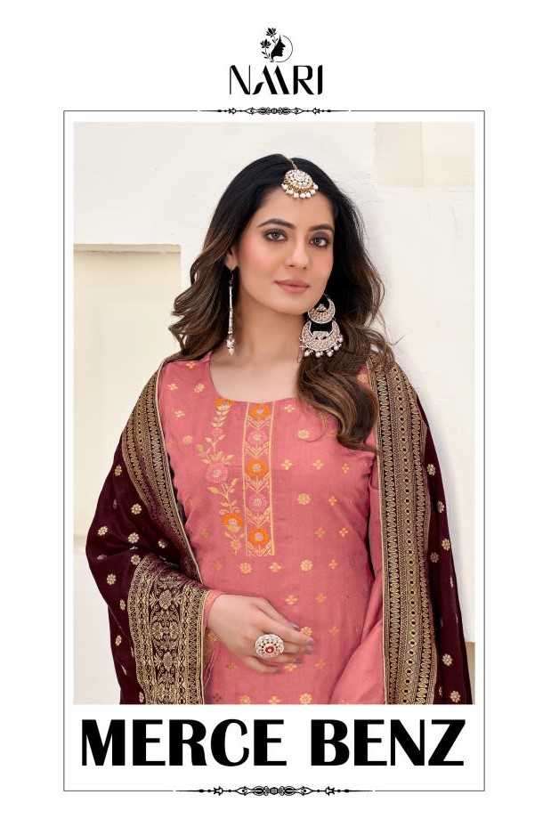 naari merce benz series 80001-80004 Pure muslin jacard suit
