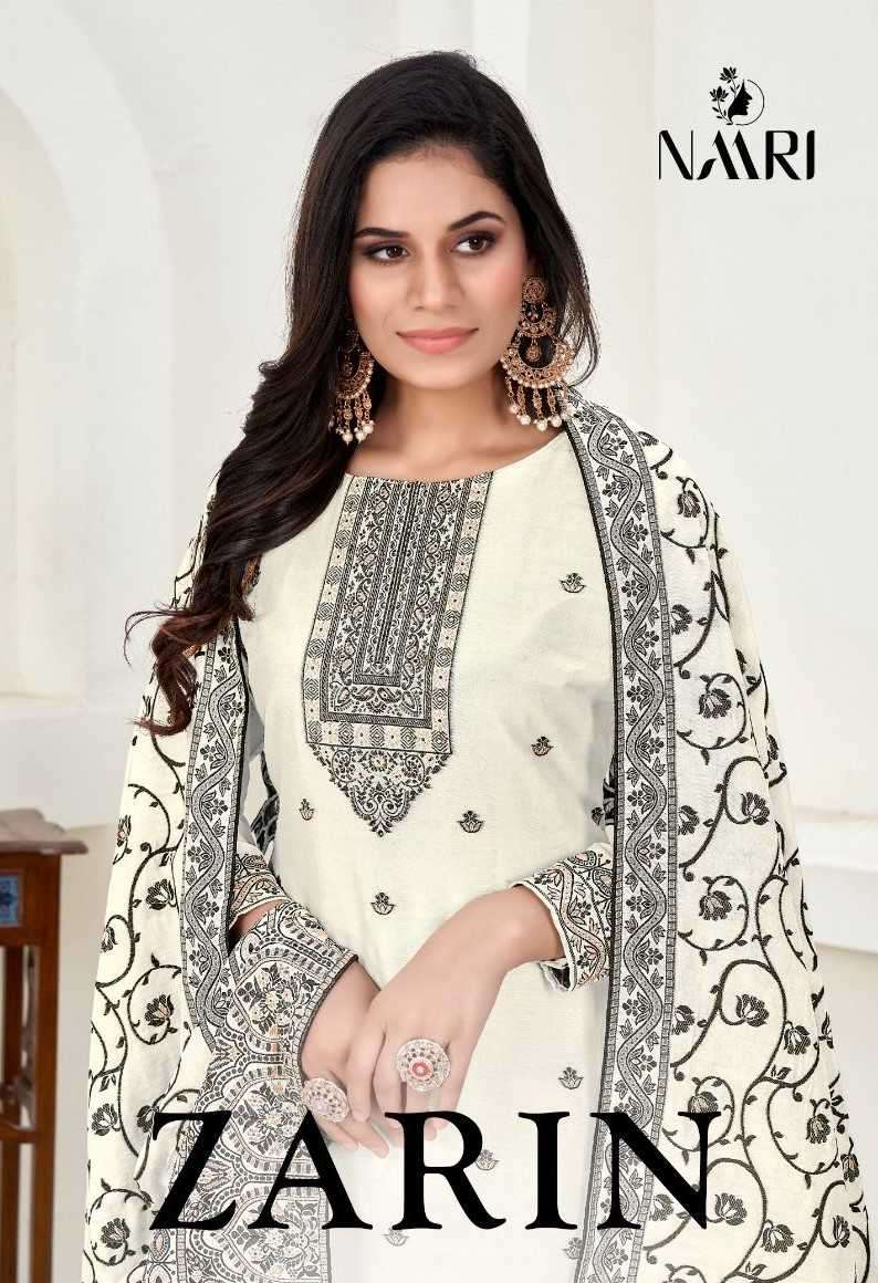 naari zarin series 86001-86002 Pure muslin dola jacard suit